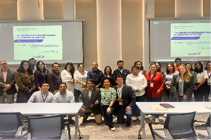 Taller de Capacitación sobre el Acuerdo de Escazú a funcionarios del MAE.